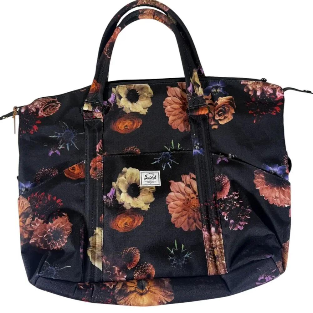Herschel Duffel Floral Diaper Bag